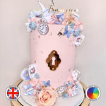 Key and Keyhole Wonderland themed set of Cake Charms