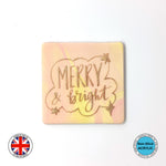 "MERRY & bright" Christmas Embosser