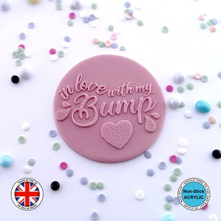 "in love with my Bump" Baby shower Embosser