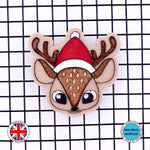 Cute Deer with Winter Hat Christmas Embosser