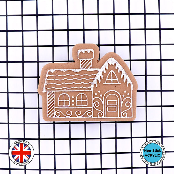 Gingerbread Village (medium house) Christmas Embosser