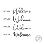 Frosted Luxury Wedding Welcome Sign