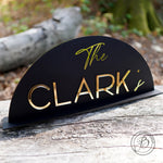 Arch Wedding Table Top Sign
