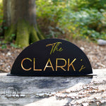 Arch Wedding Table Top Sign