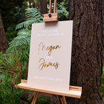 Naturals Matt Luxury Signature Wedding Welcome Sign