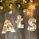 Christmas Alphabet dual-layer wooden ornament Decor